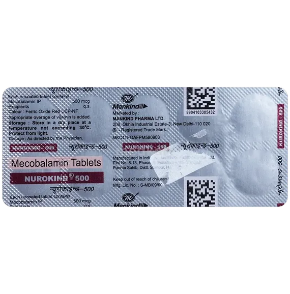 nurokind 500mcg tablet 10's